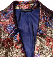 Multicolor Jacquard Single Breasted Blazer 5