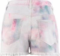 Multicolor Denim Shorts 2
