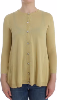 Bicolor Silk Cardigan