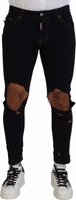 Black Cotton Skinny Pants 1