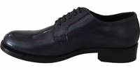 Blue Leather Derby Dress Formal Shoes 1