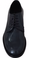 Blue Leather Derby Dress Formal Shoes 3