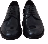 Blue Leather Derby Dress Formal Shoes 4